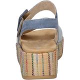 Remonte - Sandalen - Blauw - Comfortabele Plateau Zool