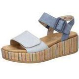 Remonte - Sandalen - Blauw - Comfortabele Plateau Zool