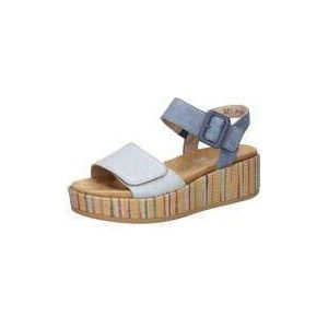 Remonte - Sandalen - Blauw - Comfortabele Plateau Zool