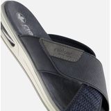 Rieker - Knittecht Morelia - Slippers - Blauw - Imitatieleer