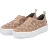 Rieker Instappers - Dames - Beige - Luchtig Ontwerp voor Brede Voet