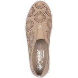Rieker Instappers - Dames - Beige - Luchtig Ontwerp voor Brede Voet
