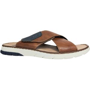 Rieker - 25283-22 - Pantoffels en Slippers - Cognac - Leer