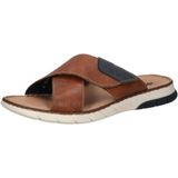 Rieker - 25283-22 - Pantoffels en Slippers - Cognac - Leer