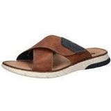 Rieker - 25283-22 - Pantoffels en Slippers - Cognac - Leer