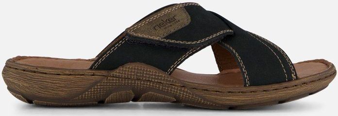 Rieker - Jaipur Morelia - Slippers - Blauw - Imitatieleer