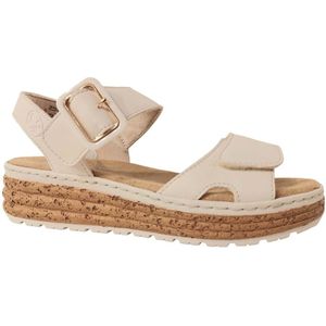 Rieker Damen Sandalen 64654-40 silber Gr. 41