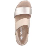 Rieker - Dames Sandalen - Imitatieleer - Zwart - Verstelbare Banden