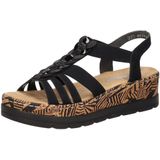 Rieker Plateausandaletten Sommerschuh, Urlaubschuh, Sandalette mit dekorativem Schmuckelement