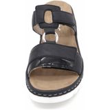 Rieker - Sleehakmuiltjes - Sandalen - Nachtblauw - Textiel - Klittenbandsluiting