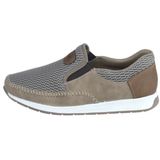 Rieker - Instapper - Taupe - Textiel - Synthetisch Leer