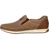 Rieker - Instapper - Taupe - Textiel - Synthetisch Leer