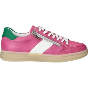 Remonte - Elisabeth Hurley-Collection - Plateausneakers - Fuchsia/Wit/Groen - Vrijetijdsschoen met Ritssluiting