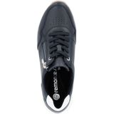 Remonte - Sneakers - Nachtblauw/Wit - Sleehak - Vetersluiting