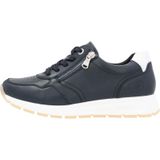 Remonte - Sneakers - Nachtblauw/Wit - Sleehak - Vetersluiting