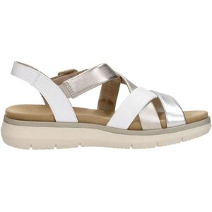 Remonte - D2K53-91 - Sandalen - Metallic - Wit, Zilver, Goud - Leren Bovenwerk