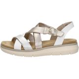 Remonte - D2K53-91 - Sandalen - Wit - Zilver - Goud - Leder