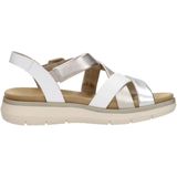 Remonte - D2K53-91 - Sandalen - Wit - Zilver - Goud - Leder