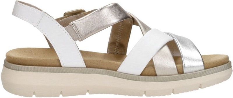 Remonte - D2K53-91 - Sandalen - Wit - Zilver - Goud - Leder