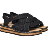 Rieker Sandalen - Dames - Zwart met Gekruiste Bandjes