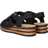 Rieker Sandalen - Dames - Zwart met Gekruiste Bandjes