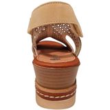 Remonte - Dames Sandalen - Zilver - Leren Bovenkant - Klittenbandsluiting