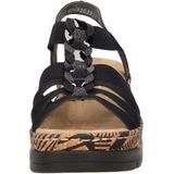 Sandaal - Effen - Imitatieleer - Gevoerd - Elastische Band - Sleehak