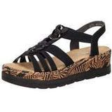 Sandaal - Effen - Imitatieleer - Gevoerd - Elastische Band - Sleehak