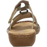 Rieker - 60881-52 Slipper - Groen - Imitatieleer - Klittenbandsluiting