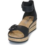 Rieker - 63780 Sandalen - Zwart - Kunstleer