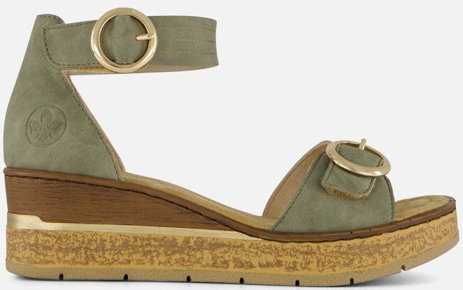 Rieker - Sandalen - Groen - Synthetisch - Dames