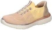 OTTO RIEKER Sport Slip-on Sneakers - Lichtpink/geel - Memosoft Binnenzool