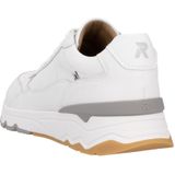 Rieker - Sneaker - Wit - Lederen - Veter Sluiting - Uitneembaar Voetbed