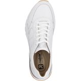 Rieker - Sneaker - Wit - Lederen - Veter Sluiting - Uitneembaar Voetbed