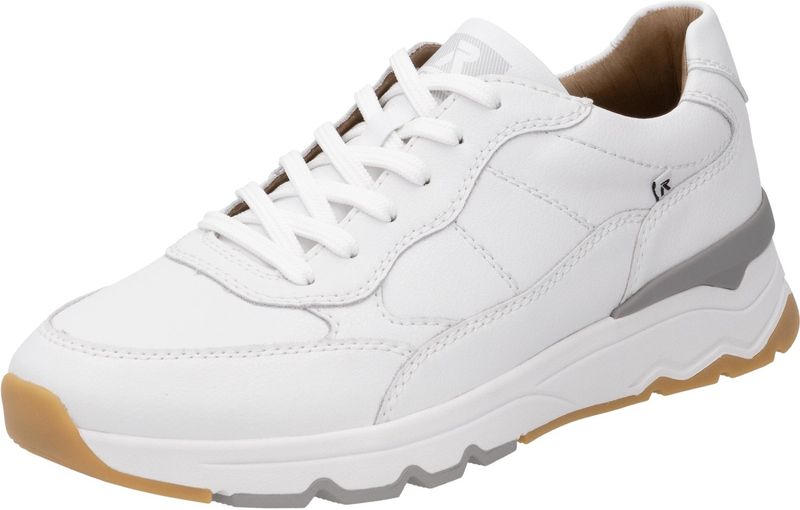 Rieker - Sneaker - Wit - Lederen - Veter Sluiting - Uitneembaar Voetbed