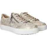 Rieker - L5903 - Veterschoenen - Goud - Rits- en Vetersluiting