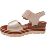 Remonte - Sandalen - Beige - Kunstleer - Klittenbandsluiting