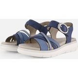 Remonte - Sandalen - Blauw - Synthetisch - Band met Klittenband
