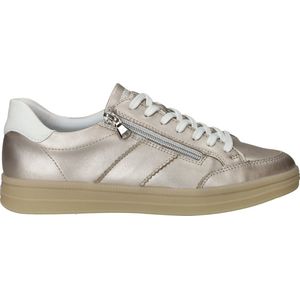 Remonte - Sneakers - Goud - Leer - Sportieve Metallic Gouden Sneakers