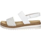 Remonte - Sandalen Plat - Wit - Kunstleer