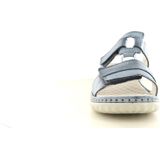 Rieker - Slippers - Blauw - Antistress Voetbed - Klittenbandsluiting