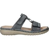 Rieker - Slippers - Blauw - Antistress Voetbed - Klittenbandsluiting