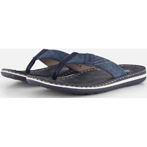 Rieker - Morelia - Slippers - Blauw - Imitatieleer