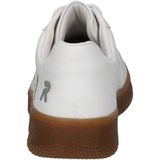 Vegan - Vrijetijdsschoen - Wit/Camelkleur - Vetersluiting - Plateau Hak