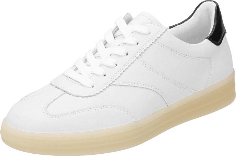 Remonte - Sneakers - Wit/Zwart - Veterschoen - Gepolsterde Schacht