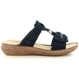 Rieker - V2839 - Slipper - Zwart - Cambrelle - Comfortabel en Lichtgewicht