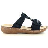 Rieker - V2839 - Slipper - Zwart - Cambrelle - Comfortabel en Lichtgewicht