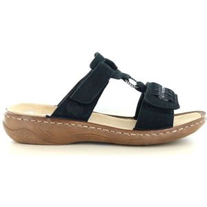 Rieker - V2839 - Slipper - Zwart - Cambrelle - Comfortabel en Lichtgewicht
