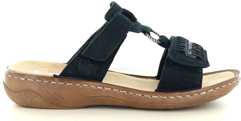 Rieker - V2839 - Slipper - Zwart - Cambrelle - Comfortabel en Lichtgewicht