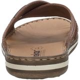 Rieker - Bend Morelia - Slippers - Bruin - Imitatieleer